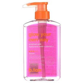 b.tan Glow Your Own Way Clear Self Tan Gel With Hyaluronic Acid And Vitamin C No Rinse Required Long-Lasting Natural Bronzing Gel