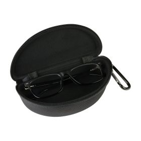 Black ZipClip Eyeglass Case â€“ Sporty Nylon with Carabiner Clip